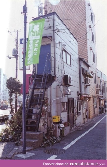 Exceptionally small Japanese apartment