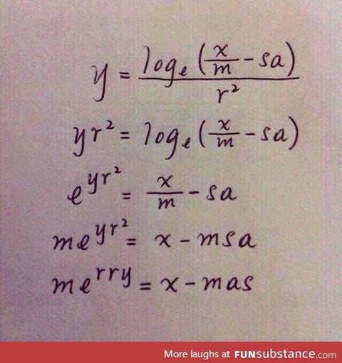 Math teacher xmas greetings