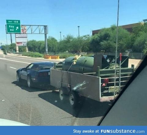 Just a Corvette... And a bomb!