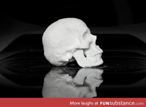 This skull is made from cocaine