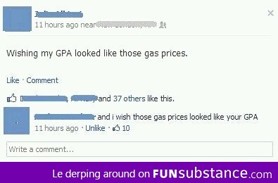 Gas prices and GPA