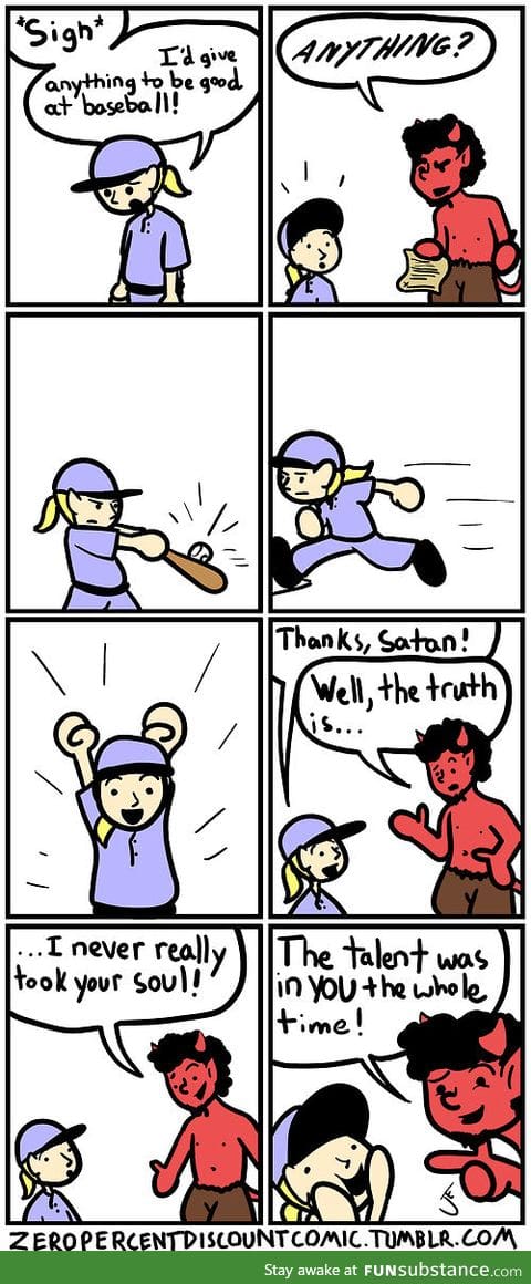 Thanks, Satan!