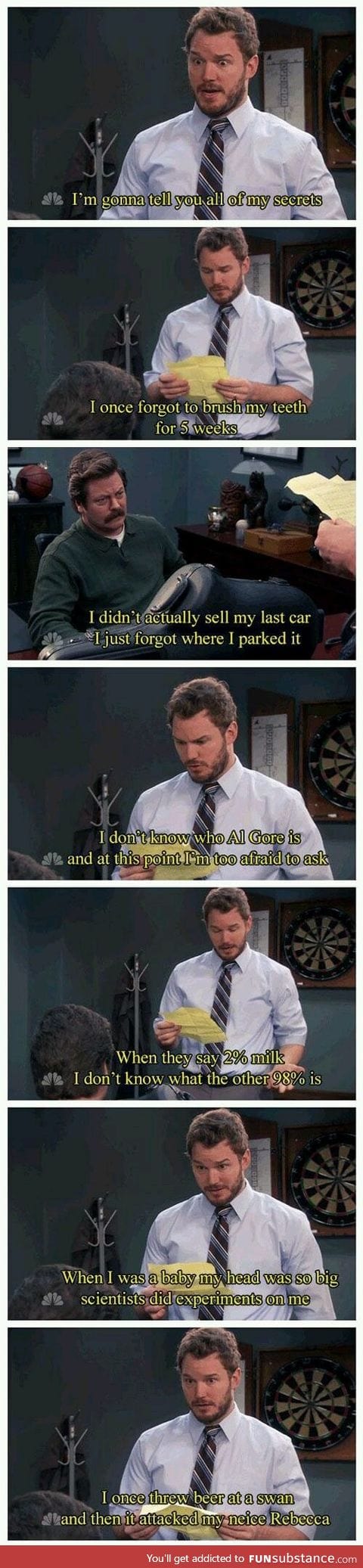 Chris Pratt's secrets (Parks & Rec)