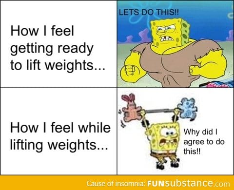 Lifting weights