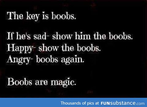 Boob's are magical