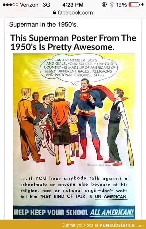 1950s Superman Poster