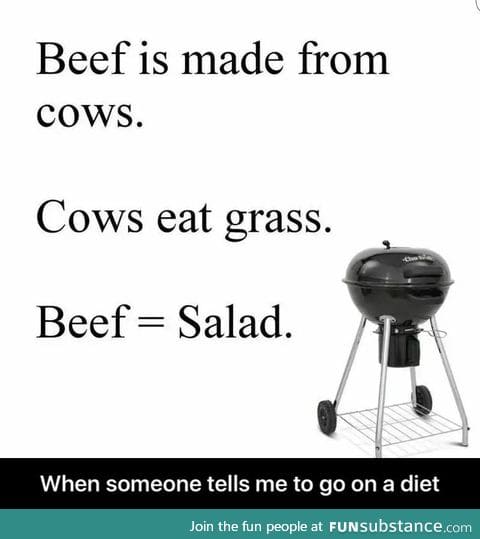 Beef is salad