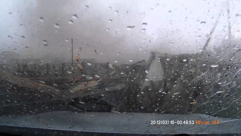 This Guy Escapes His House During A Tornado