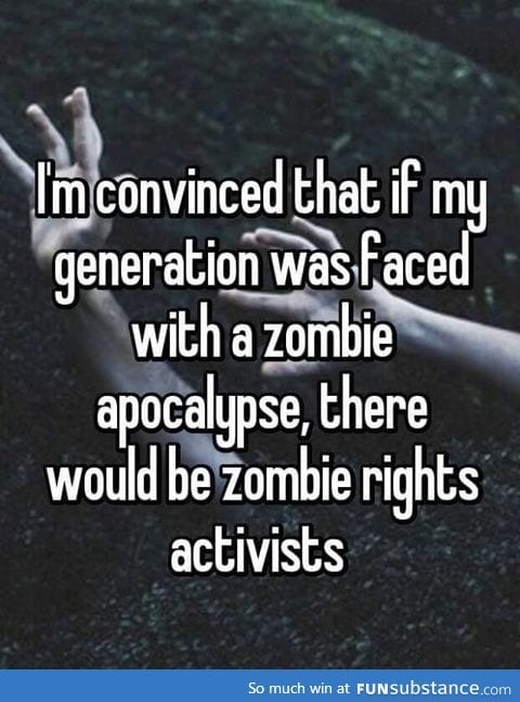 Zombie rights activists