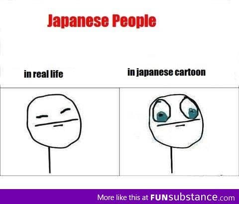 Japanese people's eyes