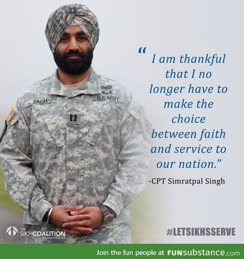 US Army now allows religious exceptions for Sikhs