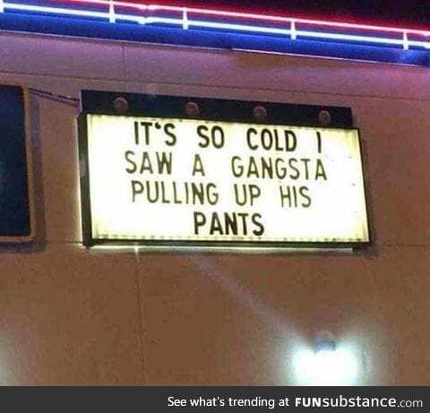 Yep! It's that cold