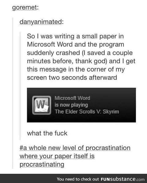 And in that moment, I swear we were all Microsoft Word.