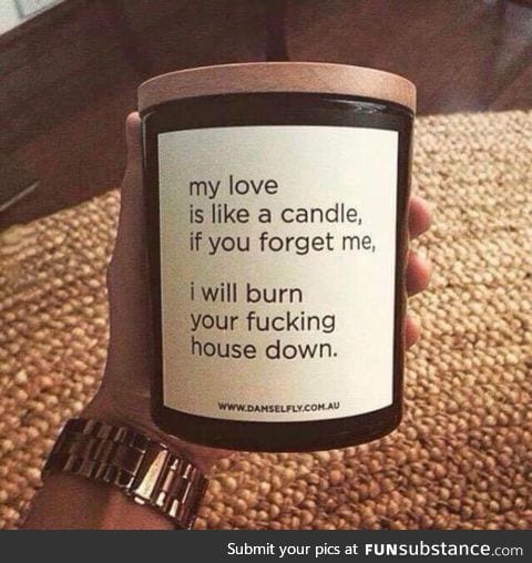 My love is like a candle