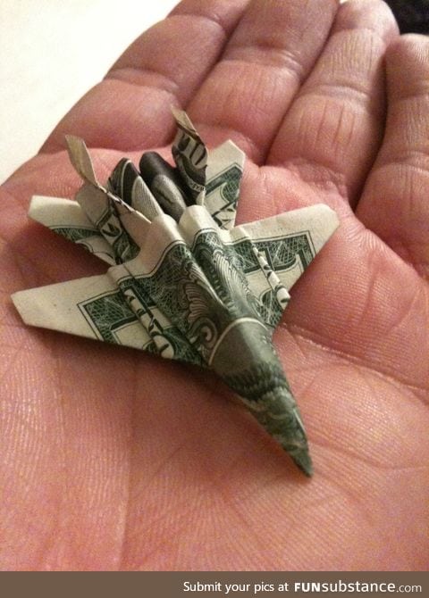 A jet made from a bill