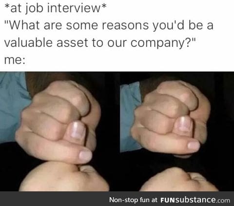 At job interview