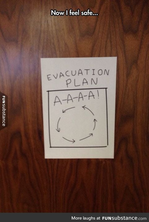 Perfect evacuation plan