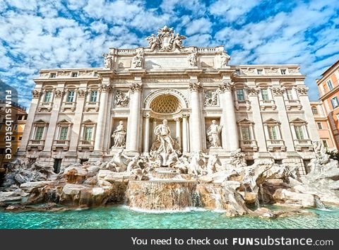 Day 32 of the your daily dose of European Culture: The Trevi Fountain in Italy