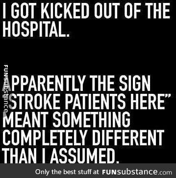 Why I try to stay away from hospitals