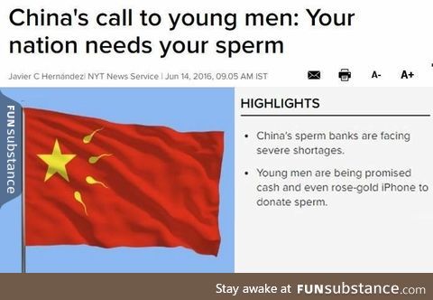 Need your sperm