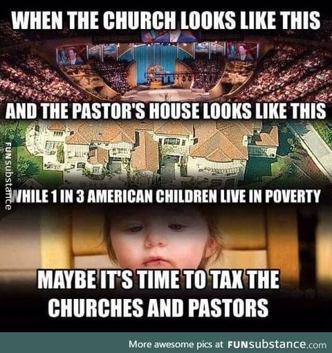 Tax those churches!