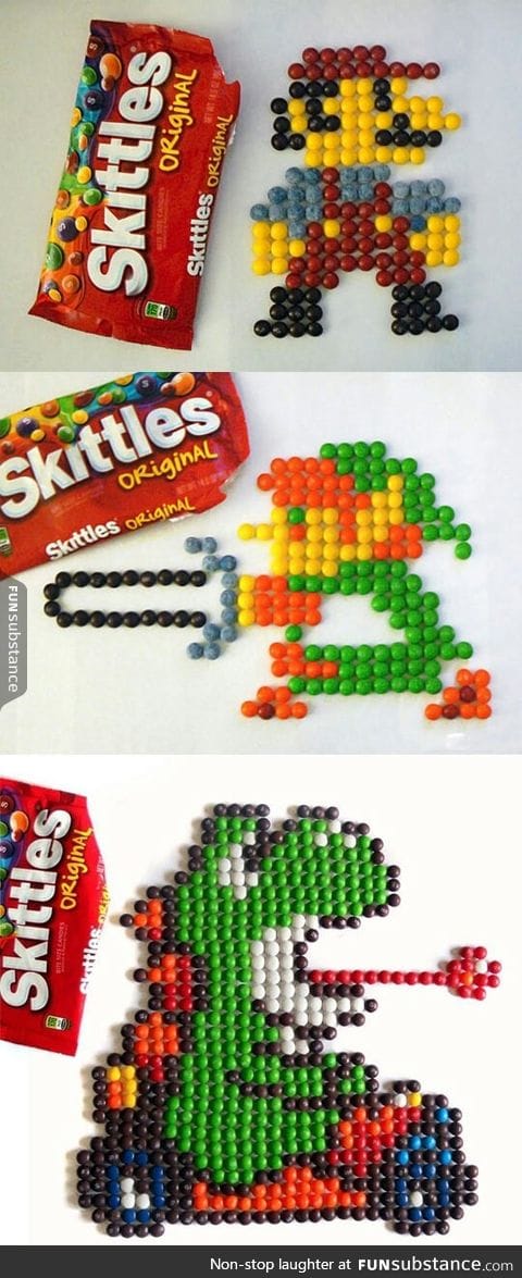 Skittles art