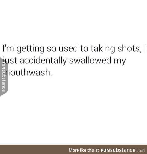 No more shots for me