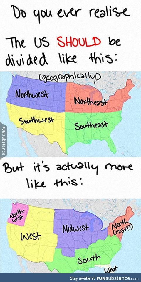 The US and its strange geography