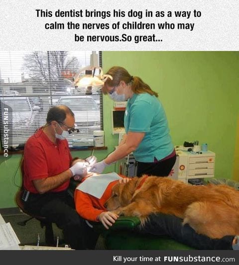 A dentist doing it right