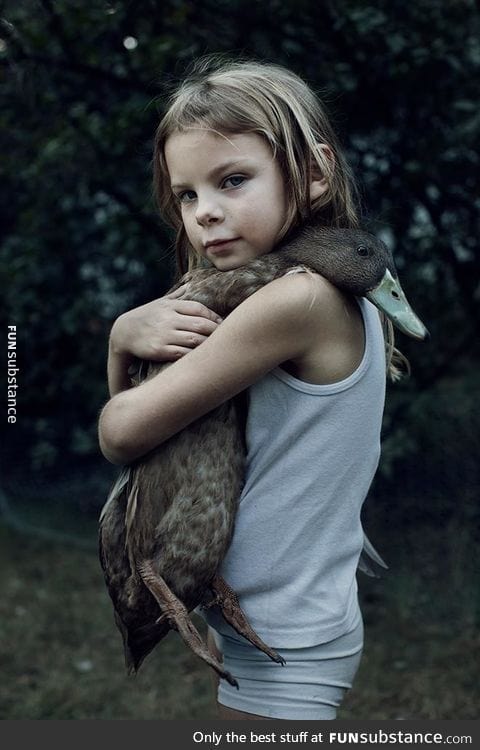 A little girl and her friend