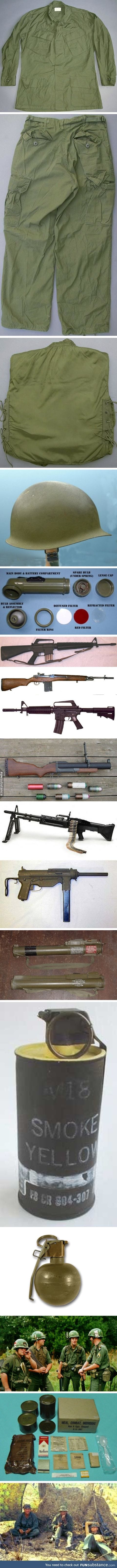 War: American equipment during Vietnam War