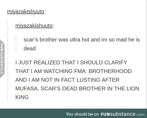 lets be real, who doesn't lust after mufasa?