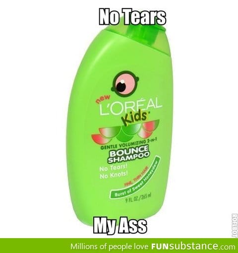 No tears my ass