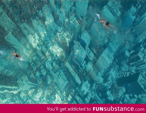 Swimming over a sunken city, Bhakti Park, Wadala