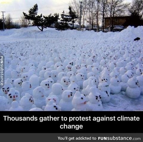 Climate change protest