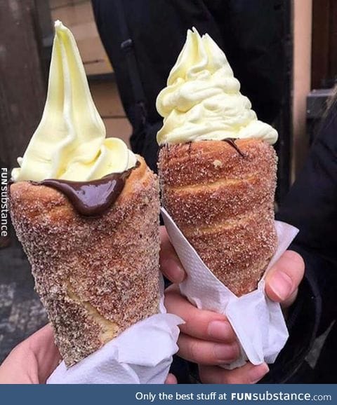 Donut icecream cones