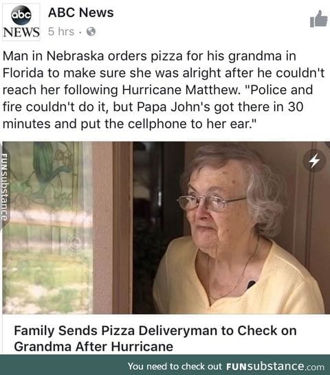 Pizza to the rescue