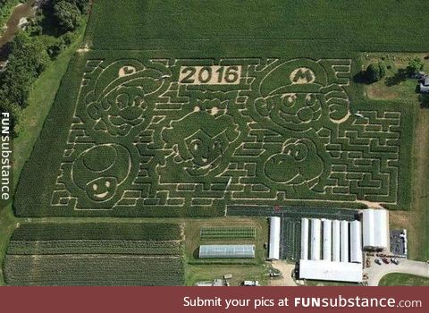 There’s a Super Mario-themed corn maze and I want to go