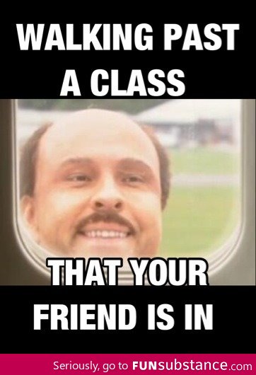 Walking past a class