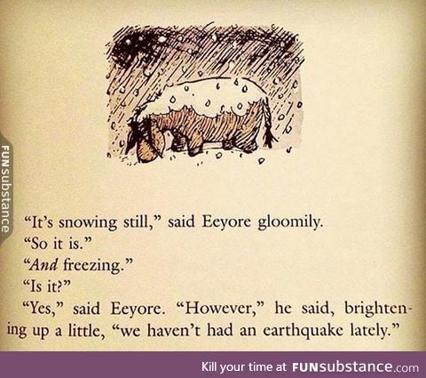 Eeyore has that going for him