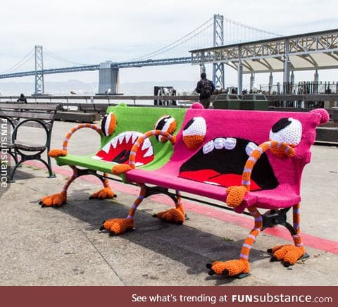 Yarnbomb in San Francisco