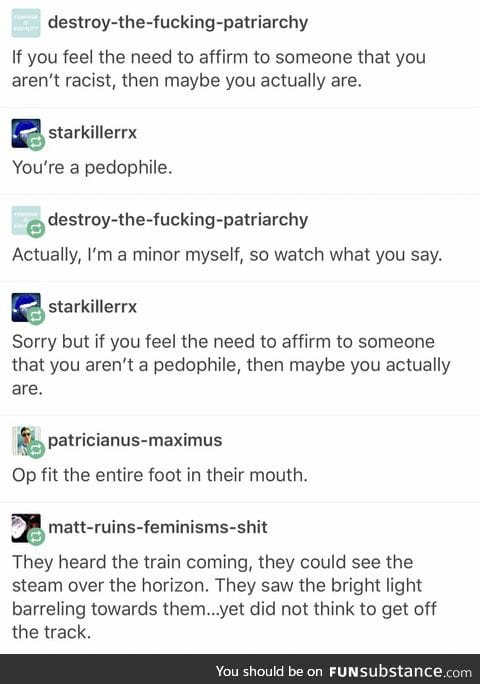 Tumblr talks about: p*dophiles