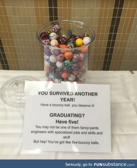 Five whole bouncy balls