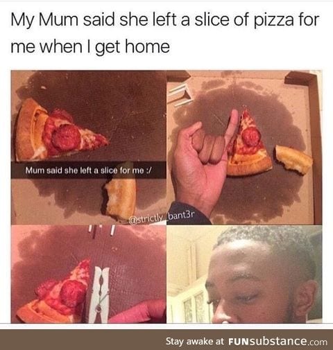 Left a slice