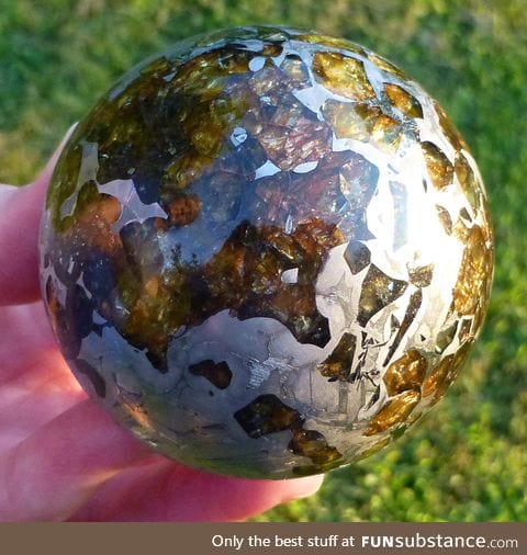 Polished meteorite sphere