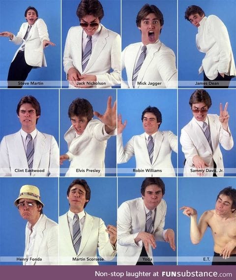 Jim Carrey impersonating celebrities, 1992