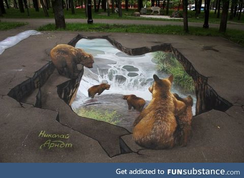 3D sidewalk painting