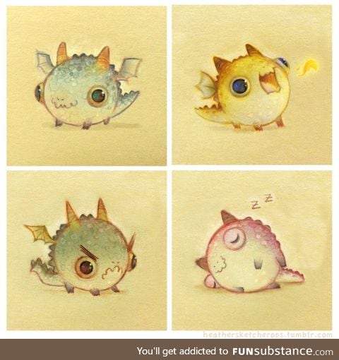 Cute dragons