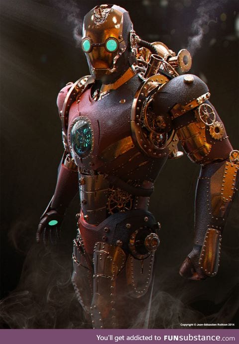 Steampunk iron man