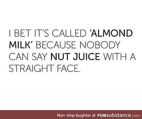 Why is it called an almond juice